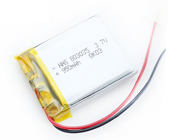 HHS 3.7V 950mAh 803035锂聚合物(wù)可(kě)充電(diàn)電(diàn)池，用(yòng)于蓝牙GPS PSP手机MID Powebank PAD PDA