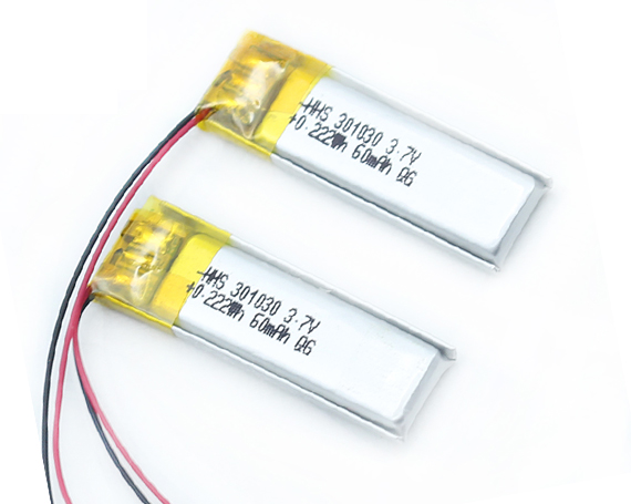 3.7v 60mah 锂聚合物(wù)電(diàn)池HHS 301030适用(yòng)于Mp3蓝牙手链腕表