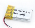 30mAH-500mAH - 小(xiǎo)型锂電(diàn)池80mah 501120 3.7v長(cháng)循环寿命锂電(diàn)池可(kě)充電(diàn)蓝牙