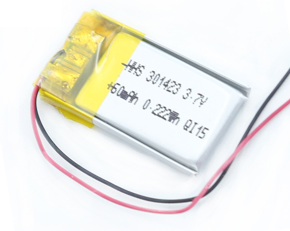 hhs 3.7V 60 mAh 301423锂聚合物(wù)充電(diàn)電(diàn)池，适用(yòng)于MID PDA蓝牙