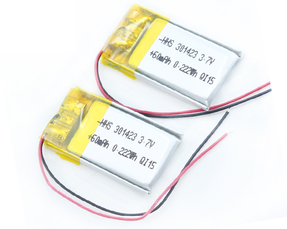 hhs 3.7V 60 mAh 301423锂聚合物(wù)充電(diàn)電(diàn)池，适用(yòng)于MID PDA蓝牙