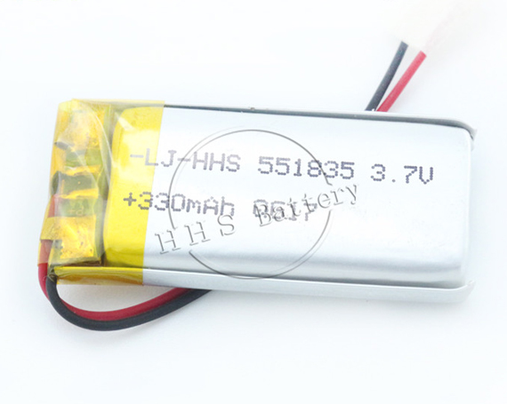 原装551835 3.7V 330mAh可(kě)充電(diàn)脂离子電(diàn)池，适用(yòng)于智能(néng)手环