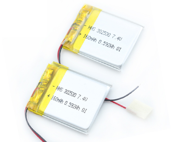 HHS 3.7v 160mAh 302530锂聚合物(wù)可(kě)充電(diàn)電(diàn)池，用(yòng)于GPS蓝牙Mp4 Mp5