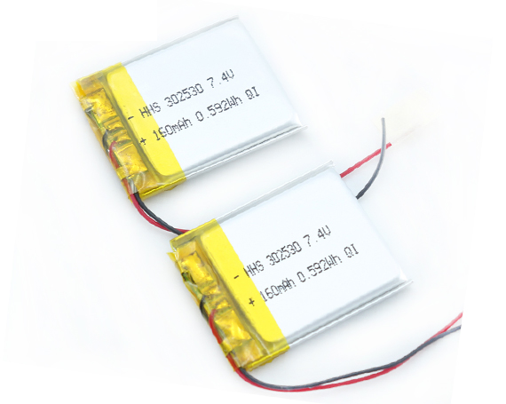 HHS 3.7v 160mAh 302530锂聚合物(wù)可(kě)充電(diàn)電(diàn)池，用(yòng)于GPS蓝牙Mp4 Mp5