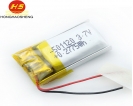 30mAH-500mAH - 深圳鸿昊升電(diàn)池厂家直销聚合物(wù)锂電(diàn)池501120 75mah蓝牙耳机照明灯用(yòng)kc认证锂電(diàn)池