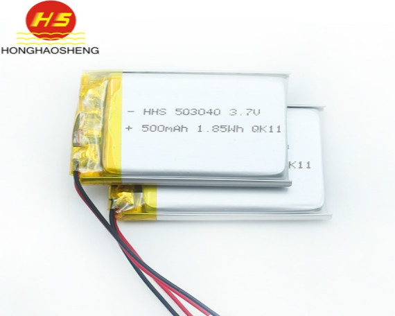 HHS 503040 500mAh聚合物(wù)锂電(diàn)池 3.7v 数码音箱锂電(diàn)池LED灯玩具電(diàn)池