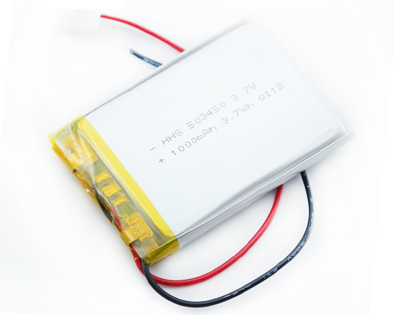 HHS 3.7V 1000mAh 503450锂聚合物(wù)電(diàn)池可(kě)充電(diàn)Lipo用(yòng)于GPS蓝牙