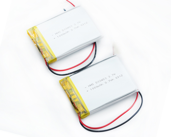 HHS 3.7V 1000mAh 503450锂聚合物(wù)電(diàn)池可(kě)充電(diàn)Lipo用(yòng)于GPS蓝牙