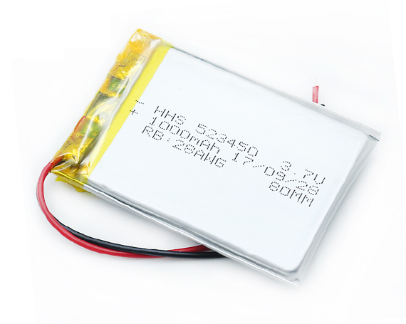 HHS 3.7V 1000mAh 523450锂离子可(kě)充電(diàn)锂聚合物(wù)锂電(diàn)池