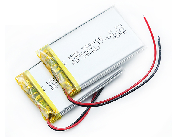 HHS 3.7V 1000mAh 523450锂离子可(kě)充電(diàn)锂聚合物(wù)锂電(diàn)池